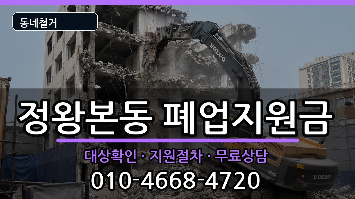 경기시흥시정왕본동 폐업지원금 현장 처리 안내 이미지 3