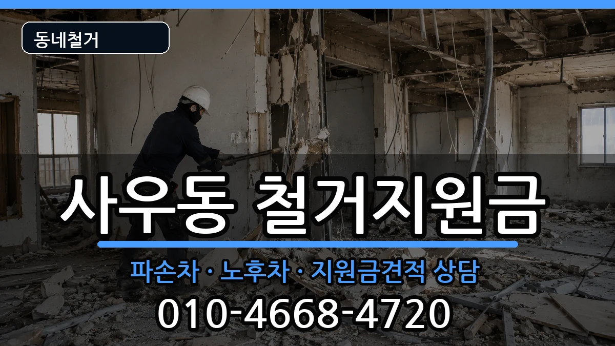 경기김포시사우동 철거지원금 경기김포시사우동 철거지원금 현장 처리 안내 이미지 2