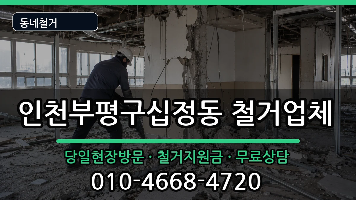 인천부평구십정동  철거 사례형