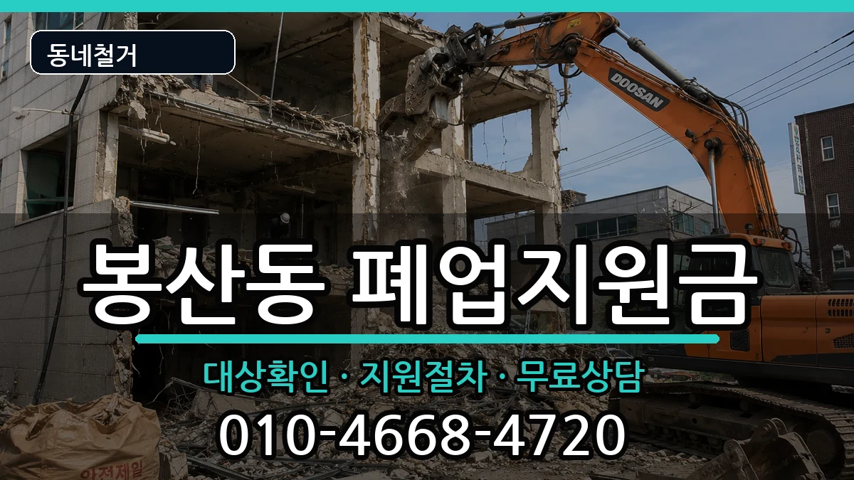 경기안성시봉산동 폐업지원금 경기안성시봉산동 폐업지원금 현장 처리 안내 이미지 2
