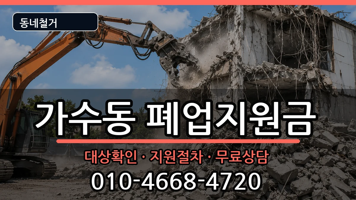 경기오산시가수동 폐업지원금 경기오산시가수동 폐업지원금 현장 처리 안내 이미지 1