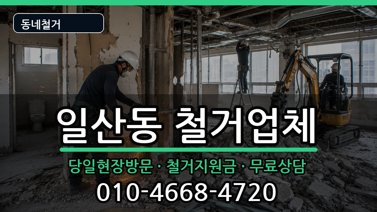 경기고양시일산서구일산동  철거 서류형