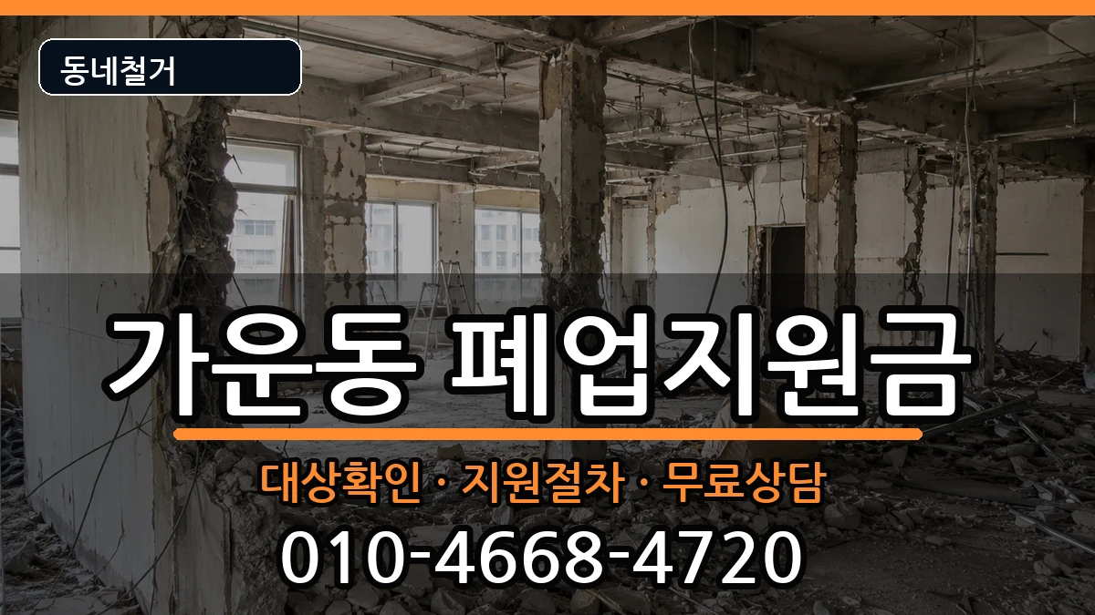 경기남양주시가운동 폐업지원금 경기남양주시가운동 폐업지원금 현장 처리 안내 이미지 2