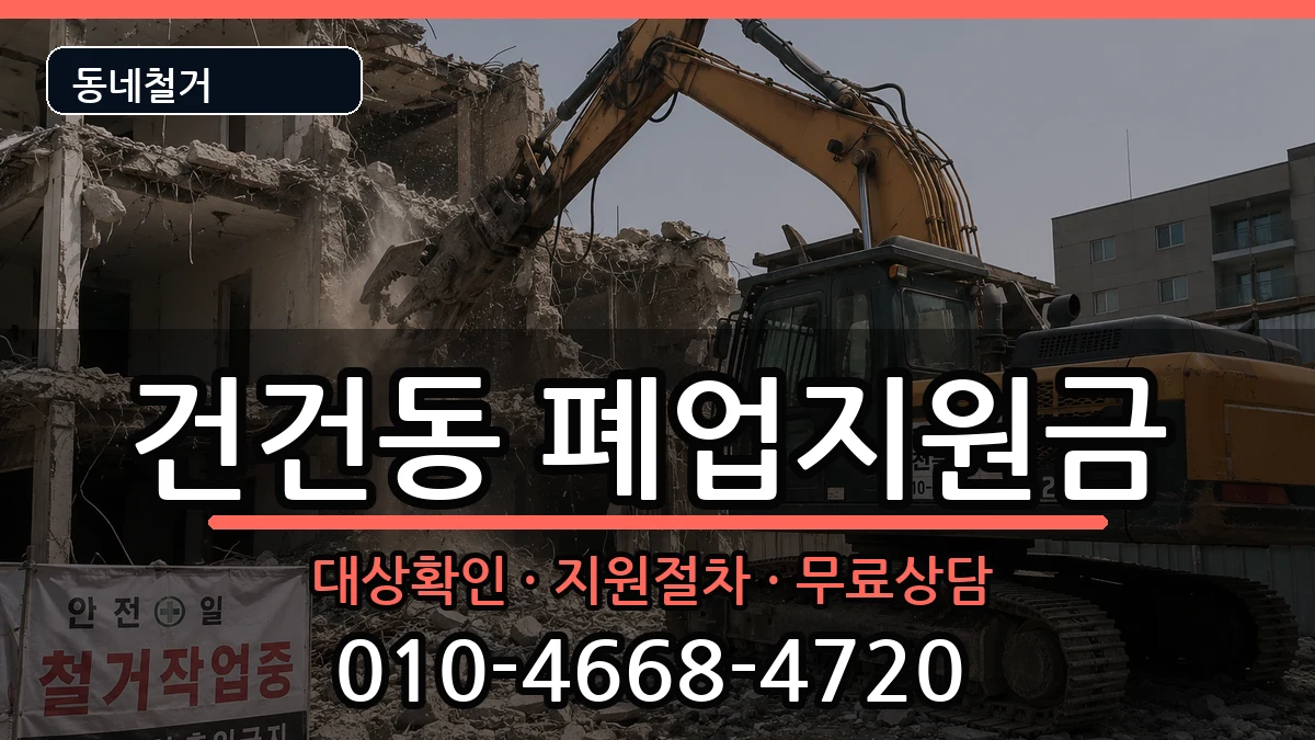 경기안산시상록구건건동  폐업지원금 지역형
