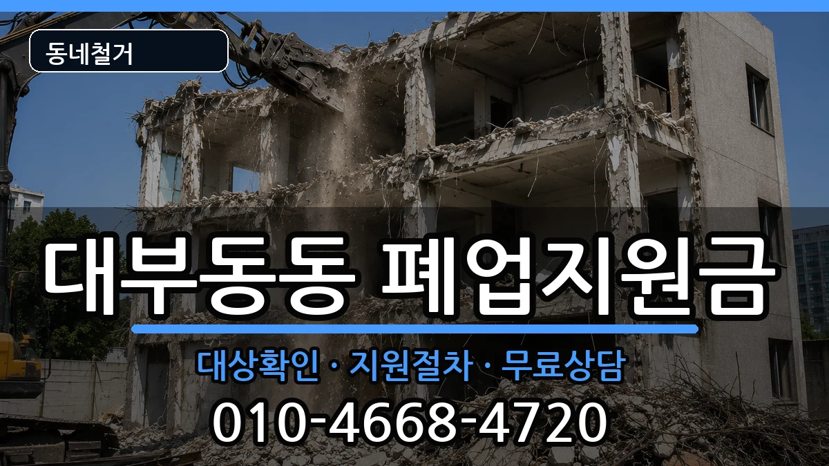 경기안산시단원구대부동동 폐업지원금 경기안산시단원구대부동동 폐업지원금 현장 처리 안내 이미지 1